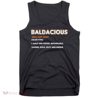Bald Hairless Alopecia Bald Definition Tank Top