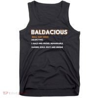 Bald Hairless Alopecia Bald Definition Tank Top thumb 0