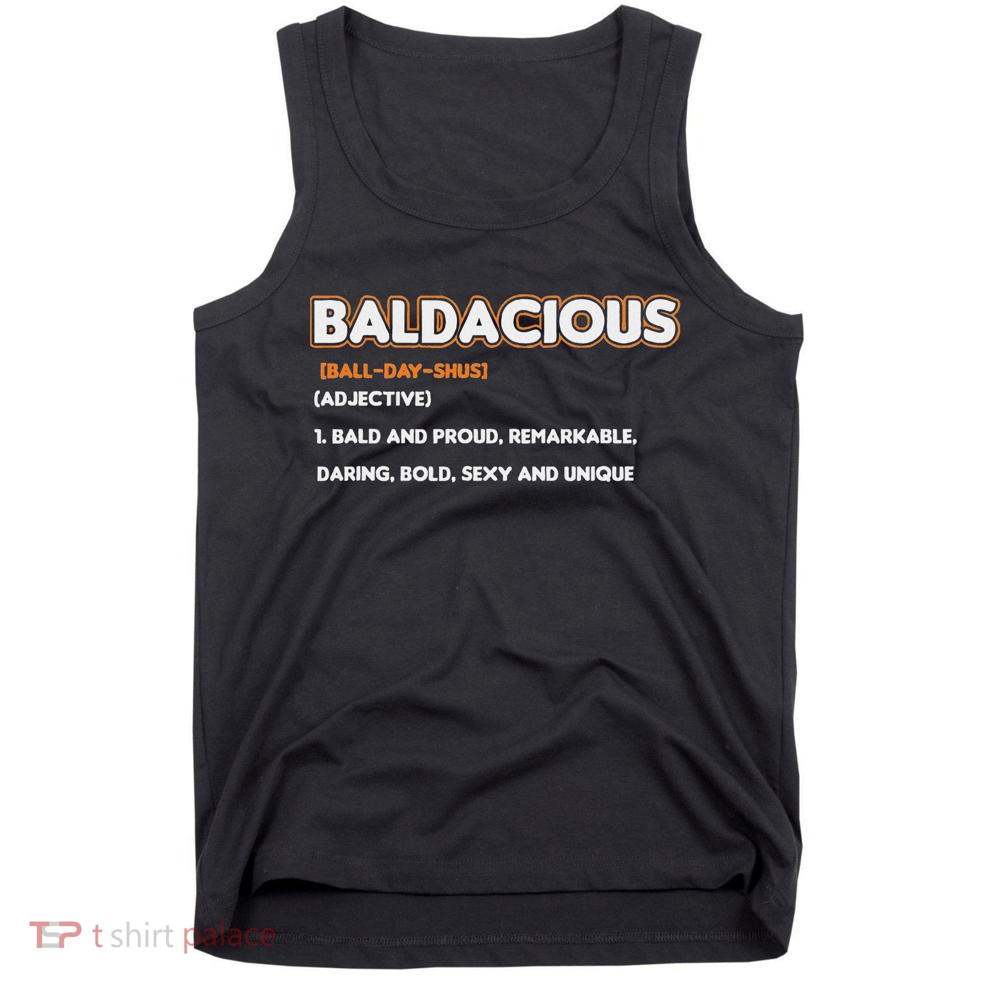 Bald Hairless Alopecia Bald Definition Tank Top