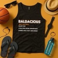 Bald Hairless Alopecia Bald Definition Tank Top thumb 4