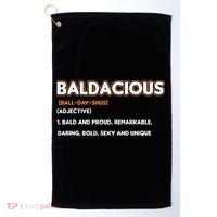 Bald Hairless Alopecia Bald Definition Golf Towel thumb 0