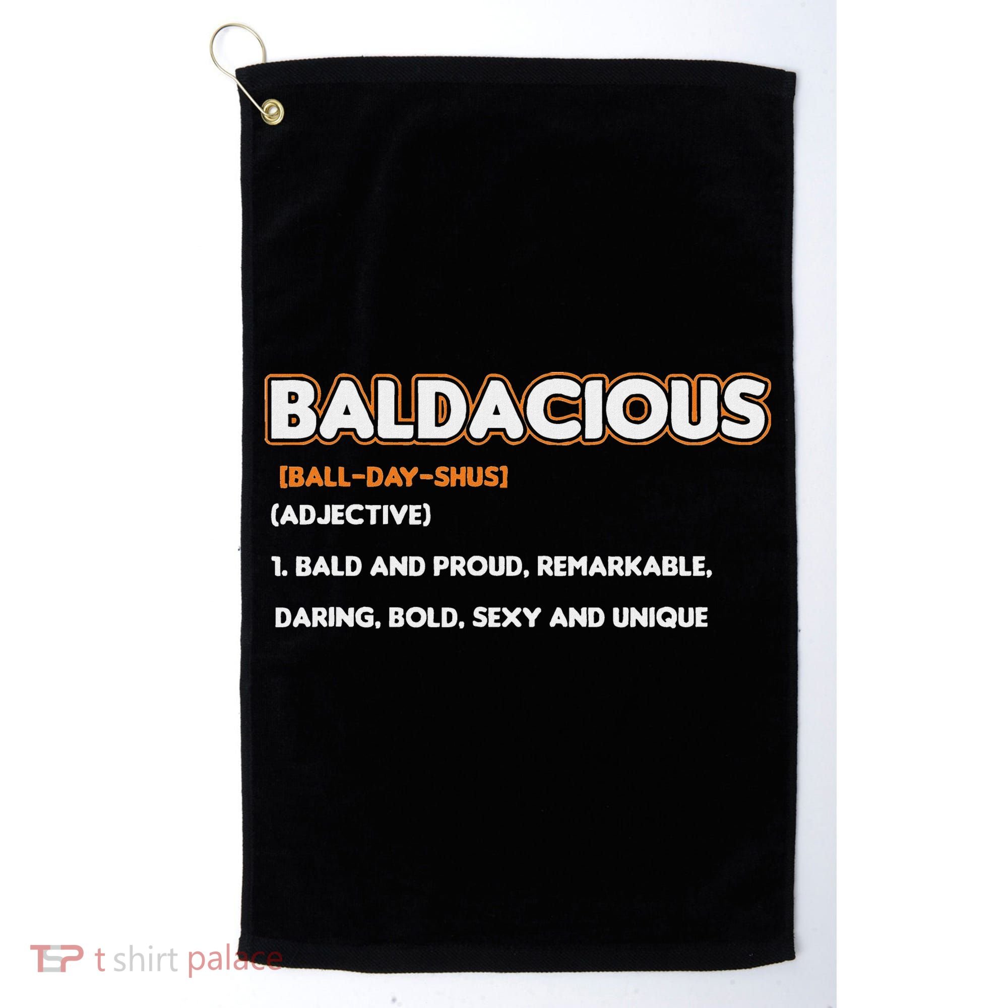Bald Hairless Alopecia Bald Definition Golf Towel