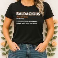 Bald Hairless Alopecia Bald Definition Women's T-Shirt thumb 2