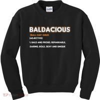 Bald Hairless Alopecia Bald Definition Kids Sweatshirt thumb 0
