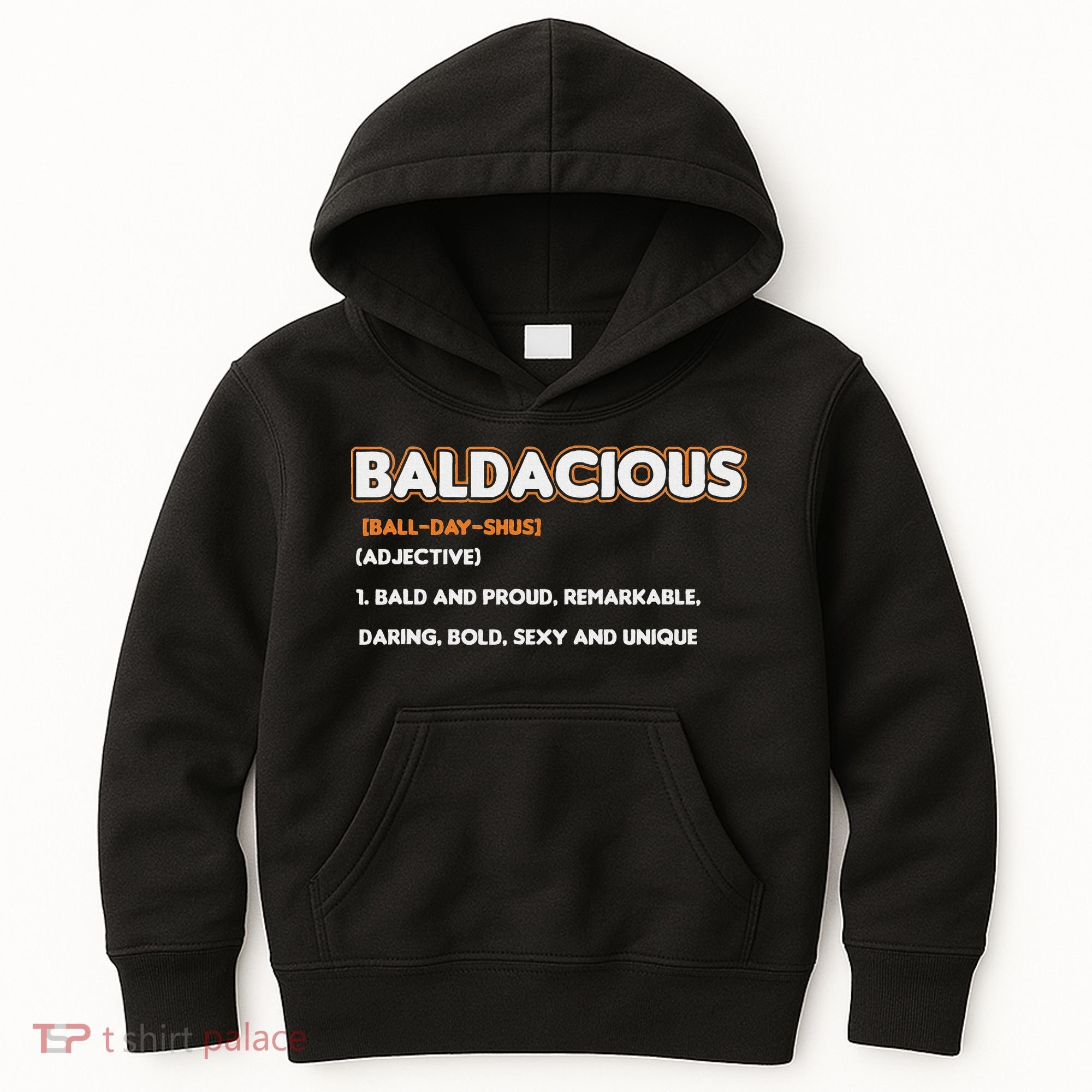 Bald Hairless Alopecia Bald Definition Kids Hoodie
