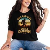 Bigfoogift Hide And Seek Bigfoot Hide And Seek Champion Cute Gift Comfort Colors T-Shirt thumb 0
