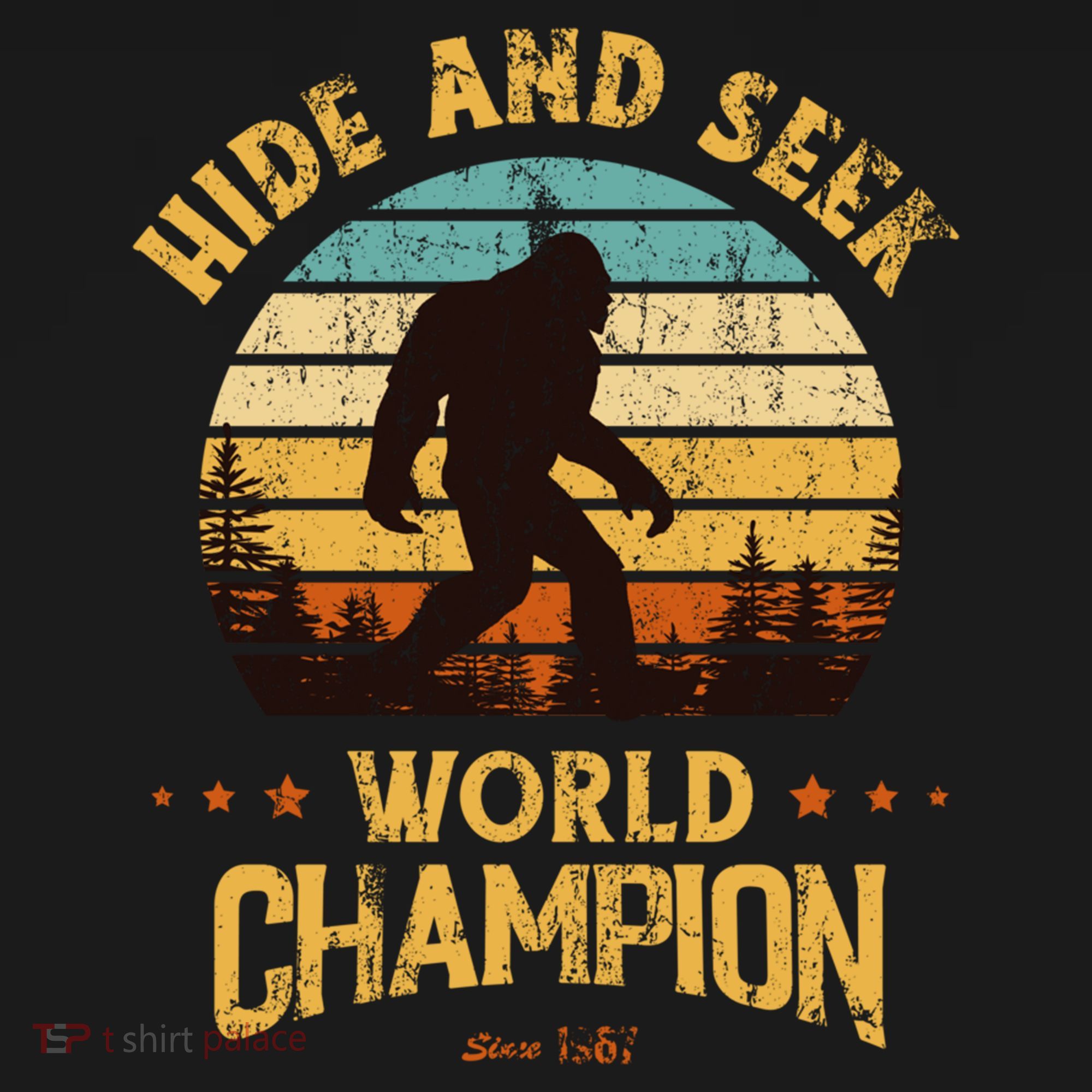 Bigfoogift Hide And Seek Bigfoot Hide And Seek Champion Cute Gift Bucket Hat