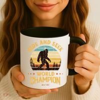 Bigfoogift Hide And Seek Bigfoot Hide And Seek Champion Cute Gift Coffee Mug thumb 3