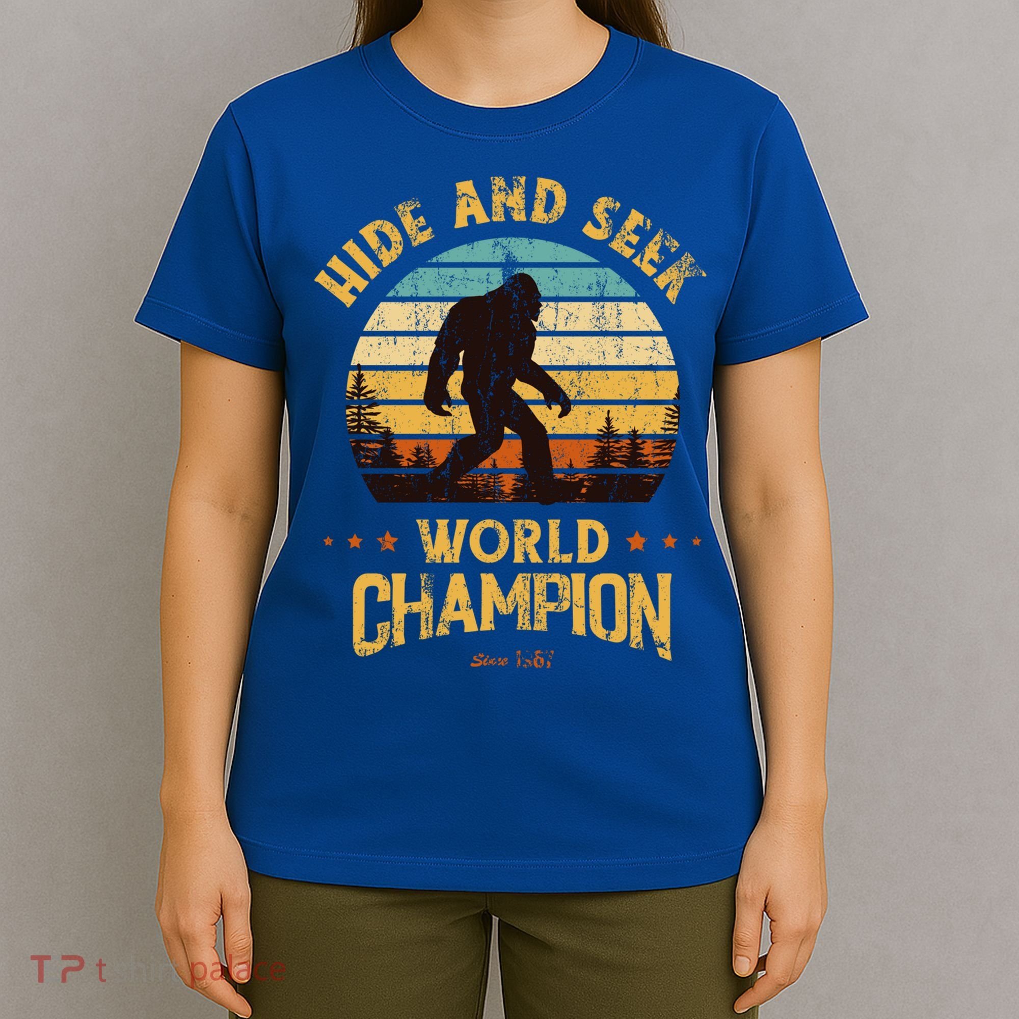 Bigfoogift Hide And Seek Bigfoot Hide And Seek Champion Cute Gift T-Shirt