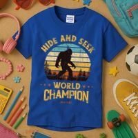 Bigfoogift Hide And Seek Bigfoot Hide And Seek Champion Cute Gift Kids T-Shirt thumb 3