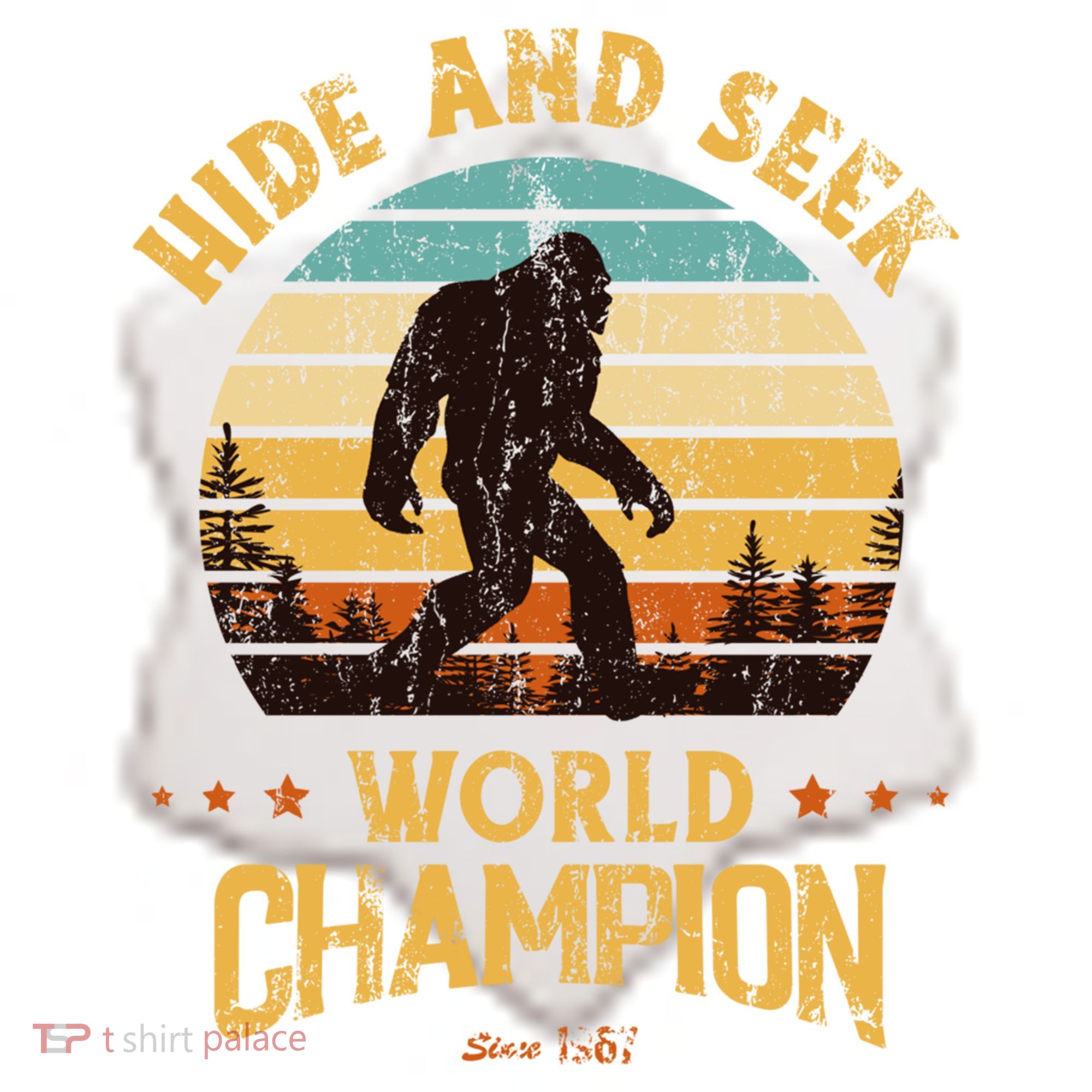 Bigfoogift Hide And Seek Bigfoot Hide And Seek Champion Cute Gift Ceramic Ornament