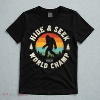 Bigfoot Hide And Seek World Champion Sasquatch Retro Vintage T-Shirt thumb 5