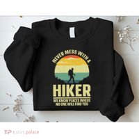 Best Hiking Art Outdoor Hike Gear Hiker Hiking Sweatshirt thumb 2