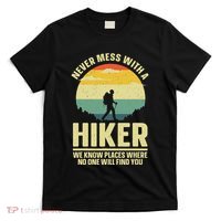 Best Hiking Art Outdoor Hike Gear Hiker Hiking T-Shirt thumb 0