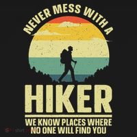 Best Hiking Art Outdoor Hike Gear Hiker Hiking T-Shirt thumb 7