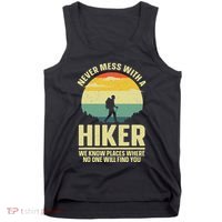 Best Hiking Art Outdoor Hike Gear Hiker Hiking Tank Top thumb 0