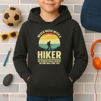 Best Hiking Art Outdoor Hike Gear Hiker Hiking Kids Hoodie thumb 2