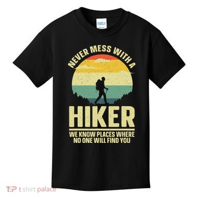 Best Hiking Art Outdoor Hike Gear Hiker Hiking Kids T-Shirt