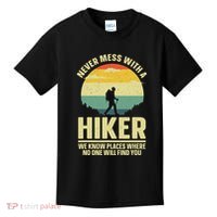 Best Hiking Art Outdoor Hike Gear Hiker Hiking Kids T-Shirt thumb 0