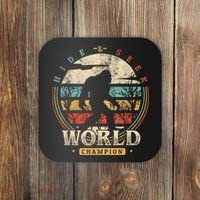 Bigfoot Hide And Seek Champion Sasquatch Camping Tees Coaster thumb 0