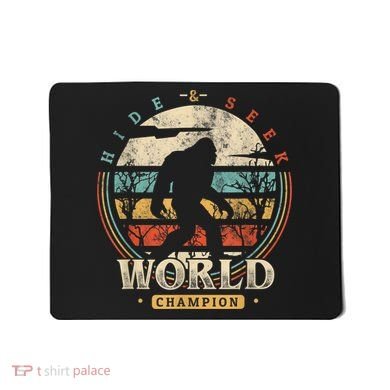 Bigfoot Hide And Seek Champion Sasquatch Camping Tees Mousepad