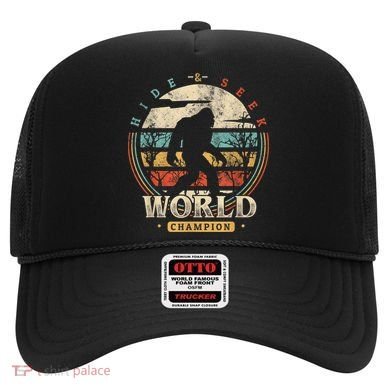 Bigfoot Hide And Seek Champion Sasquatch Camping Tees Hat