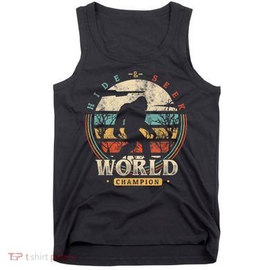 Bigfoot Hide And Seek Champion Sasquatch Camping Tees Tank Top