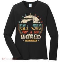 Bigfoot Hide And Seek Champion Sasquatch Camping Tees Women's Long Sleeve Shirt thumb 0
