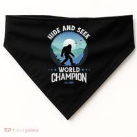 Bigfoogift Hide And Seek Bigfoot Hide And Seek Champion Cool Gift USA-Made Doggie Bandana thumb 0