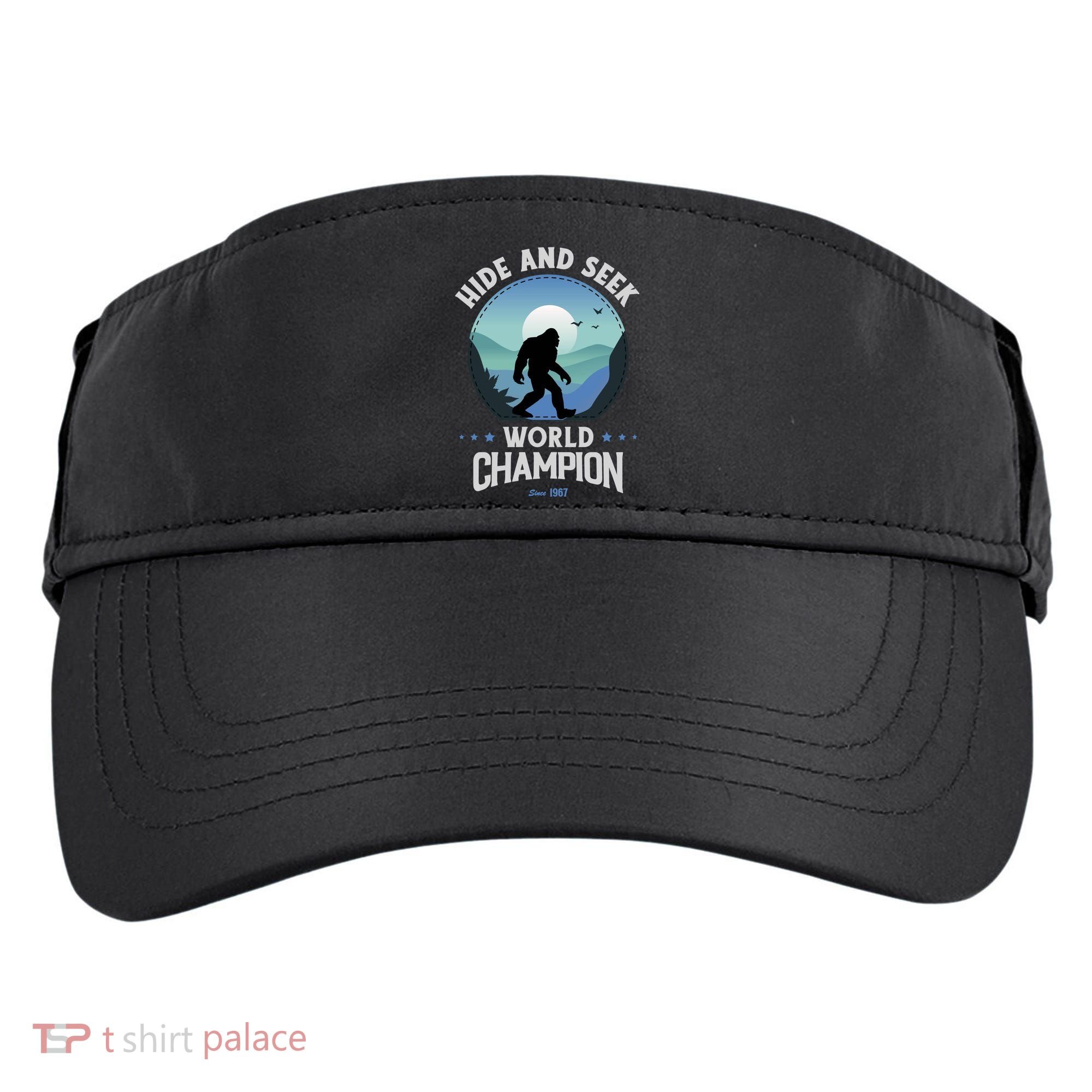 Bigfoogift Hide And Seek Bigfoot Hide And Seek Champion Cool Gift Adult Drive Performance Visor