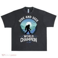 Bigfoogift Hide And Seek Bigfoot Hide And Seek Champion Cool Gift Urban Oversized Heavyweight T-Shirt thumb 0