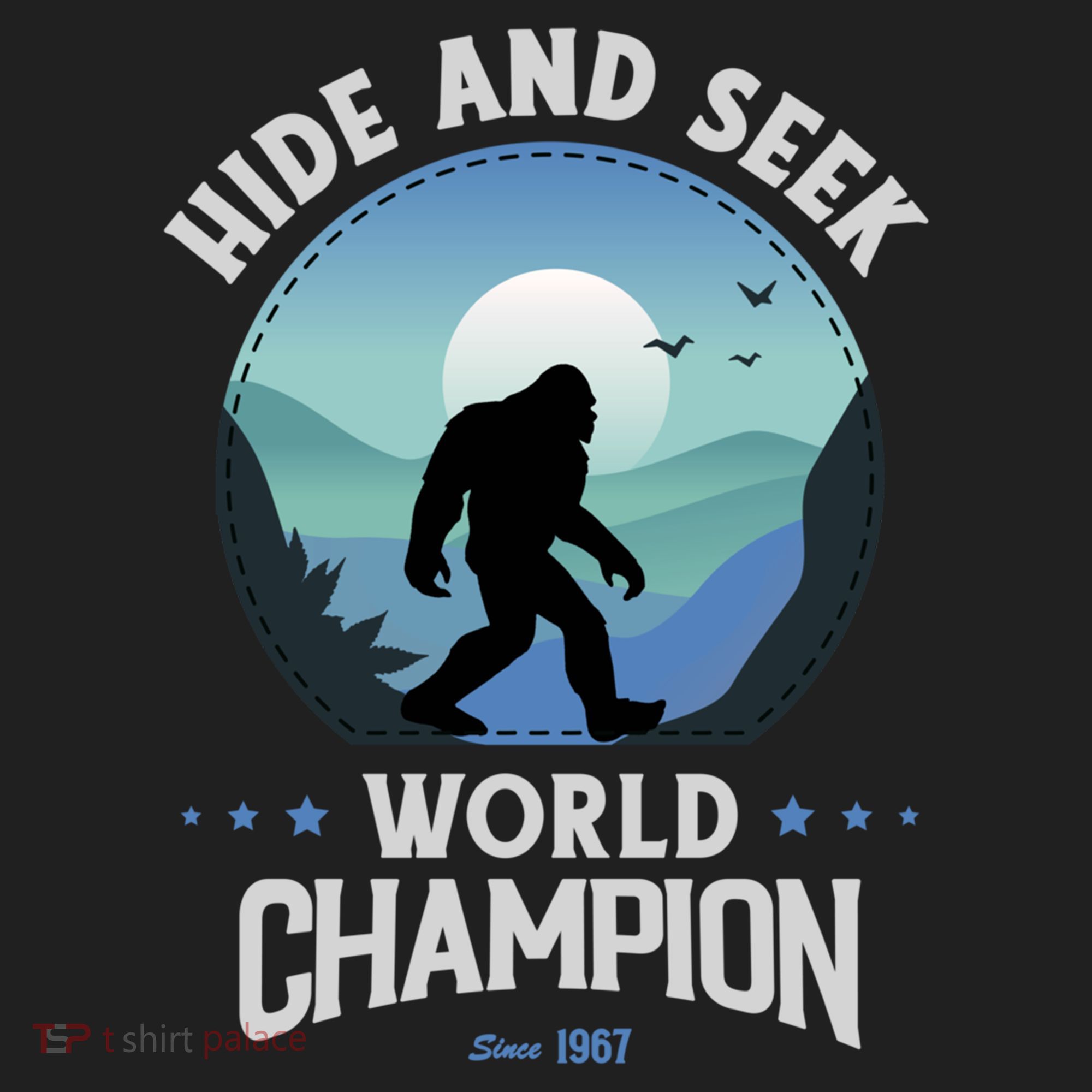 Bigfoogift Hide And Seek Bigfoot Hide And Seek Champion Cool Gift Urban Oversized Heavyweight T-Shirt