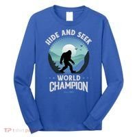 Bigfoogift Hide And Seek Bigfoot Hide And Seek Champion Cool Gift Long Sleeve Shirt thumb 0