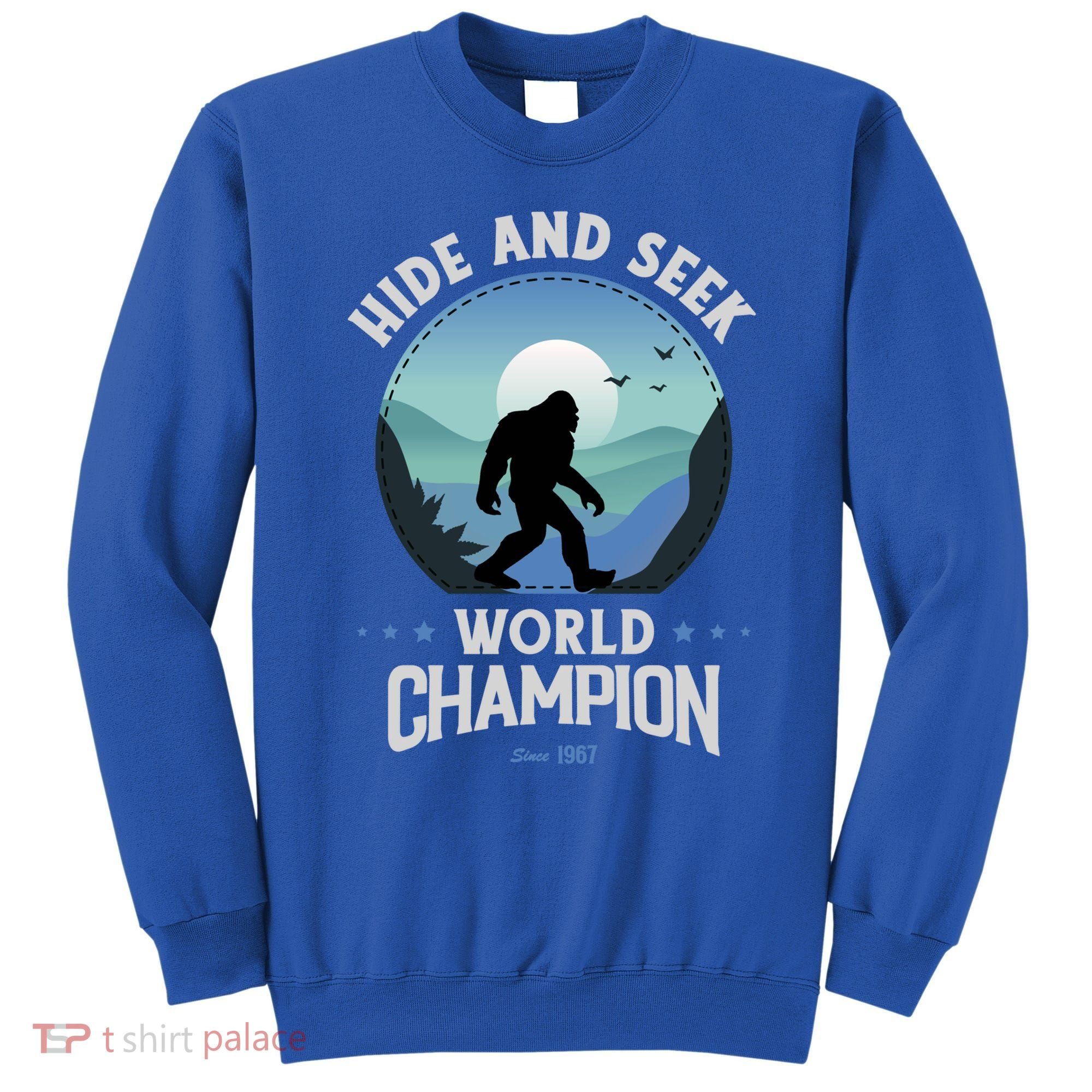 Bigfoogift Hide And Seek Bigfoot Hide And Seek Champion Cool Gift Sweatshirt