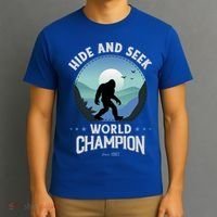 Bigfoogift Hide And Seek Bigfoot Hide And Seek Champion Cool Gift T-Shirt thumb 3