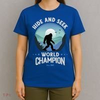 Bigfoogift Hide And Seek Bigfoot Hide And Seek Champion Cool Gift T-Shirt thumb 4