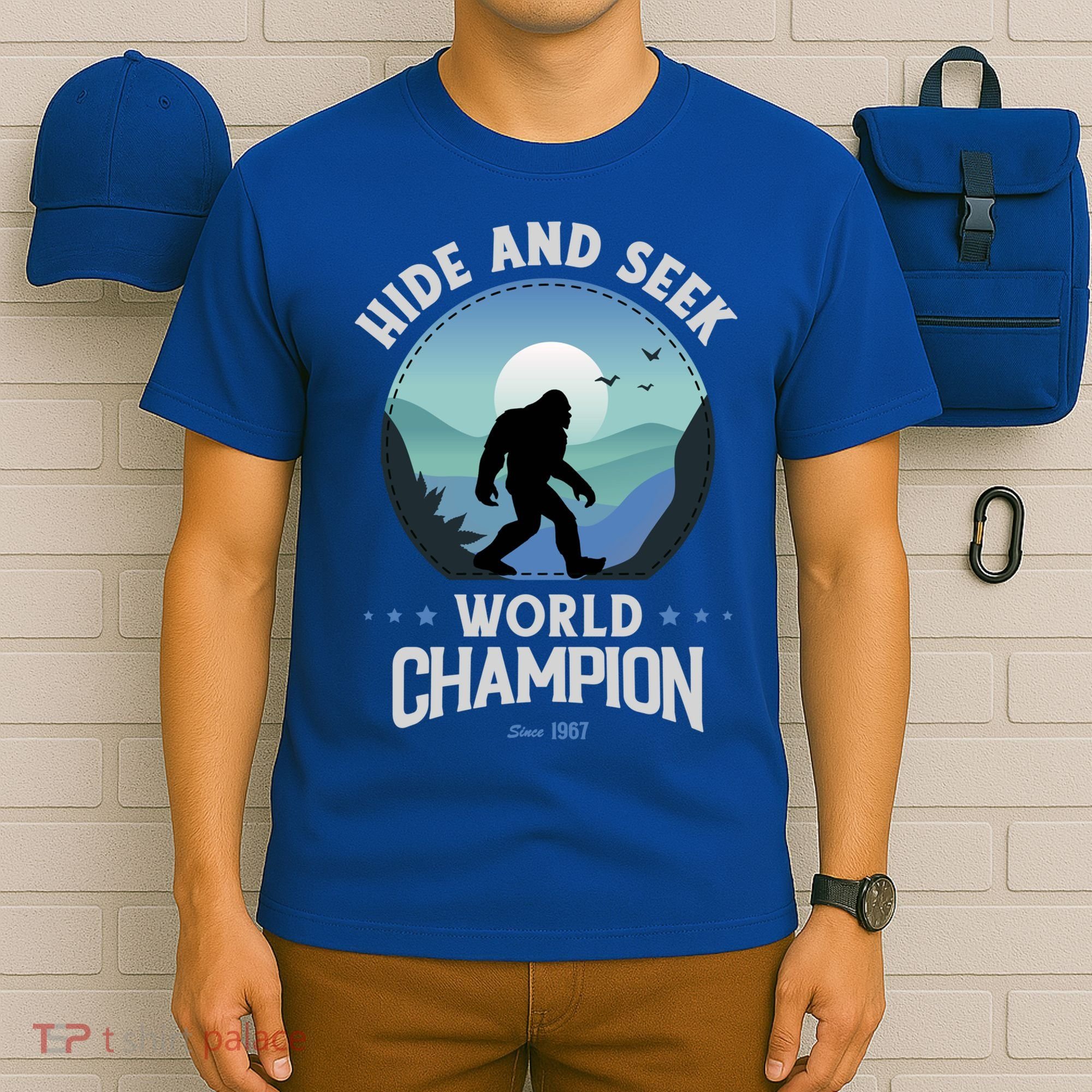 Bigfoogift Hide And Seek Bigfoot Hide And Seek Champion Cool Gift T-Shirt