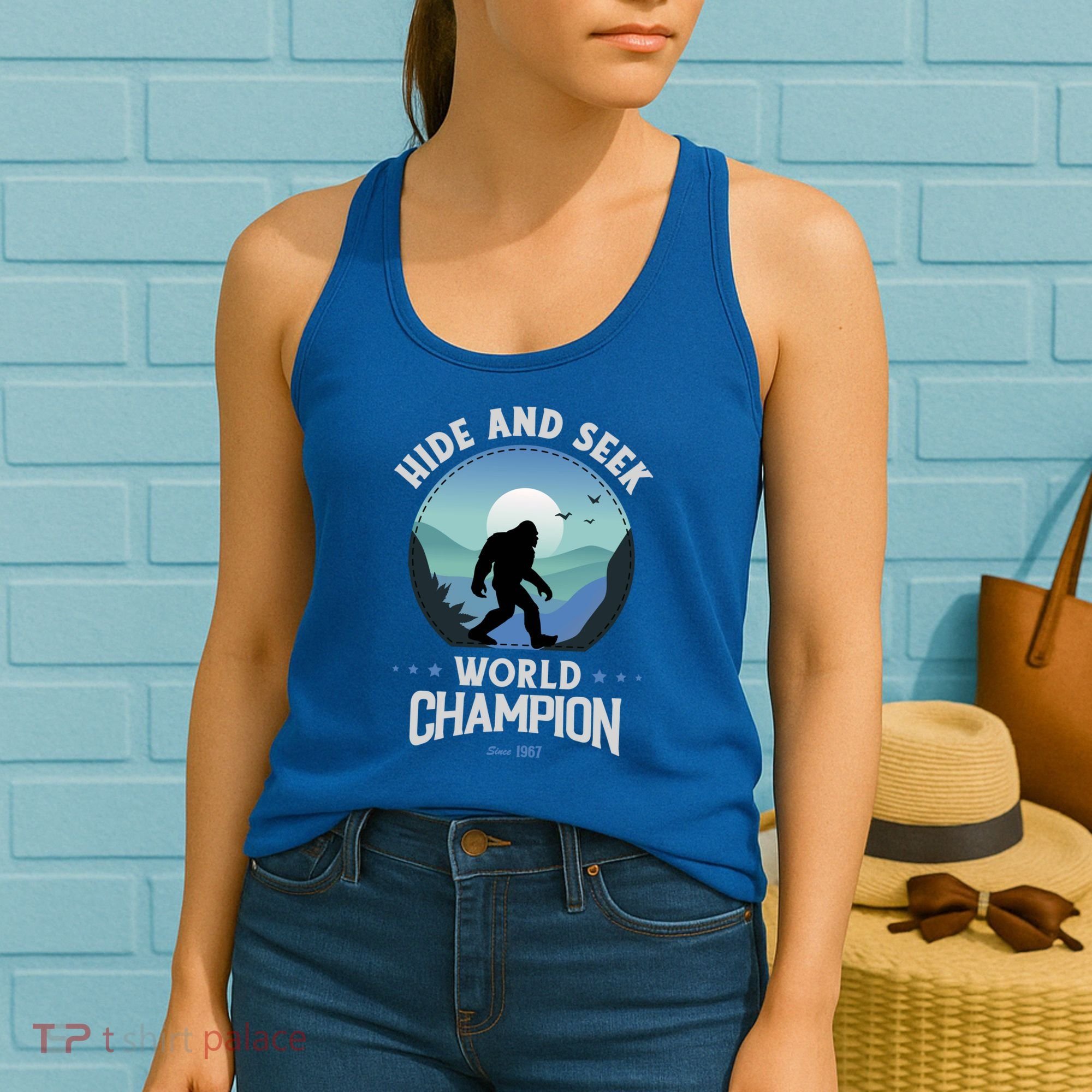 Bigfoogift Hide And Seek Bigfoot Hide And Seek Champion Cool Gift Women's Tank Top