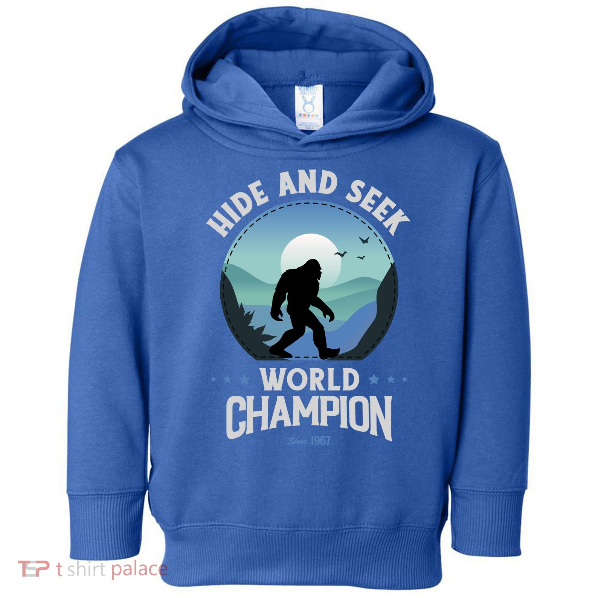 Bigfoogift Hide And Seek Bigfoot Hide And Seek Champion Cool Gift Toddler Hoodie