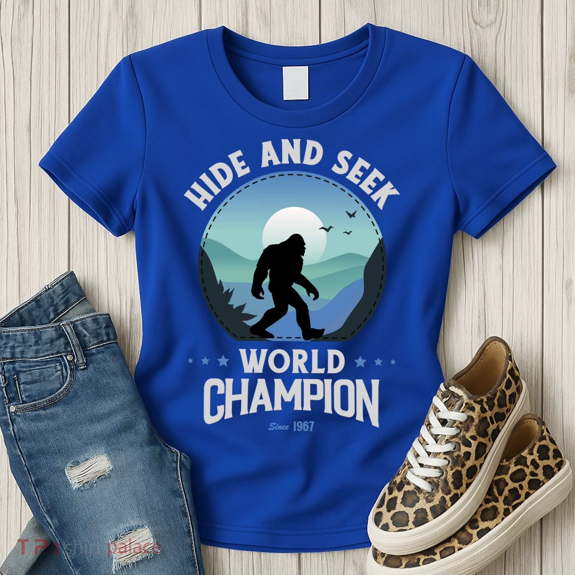 Bigfoogift Hide And Seek Bigfoot Hide And Seek Champion Cool Gift Women's T-Shirt