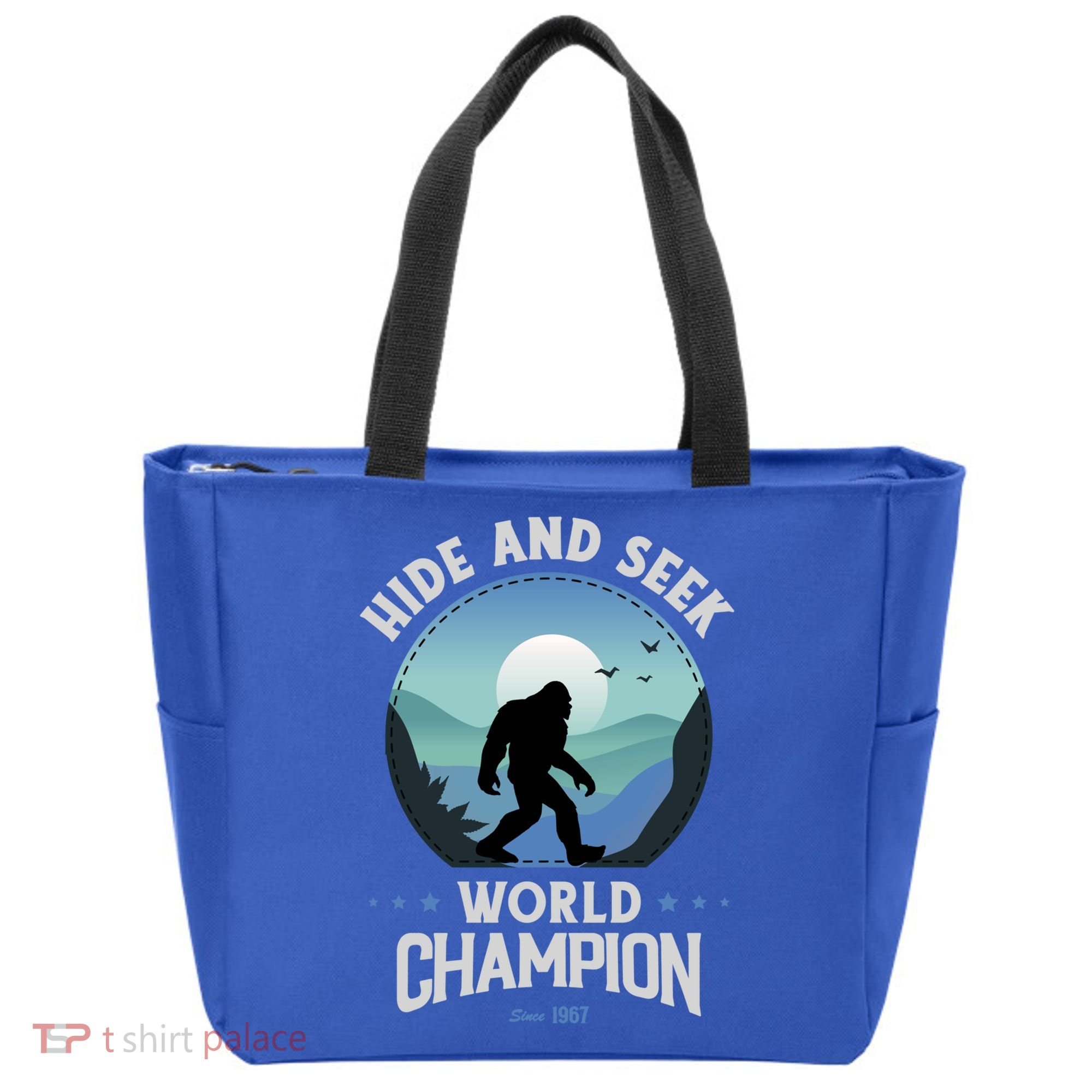 Bigfoogift Hide And Seek Bigfoot Hide And Seek Champion Cool Gift Tote Bag