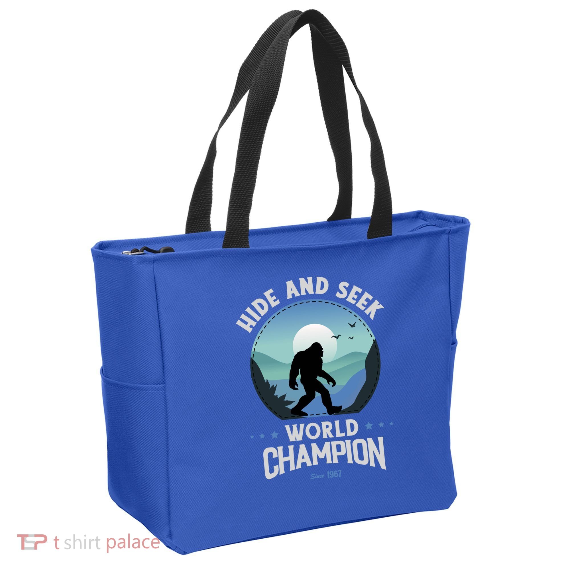 Bigfoogift Hide And Seek Bigfoot Hide And Seek Champion Cool Gift Tote Bag