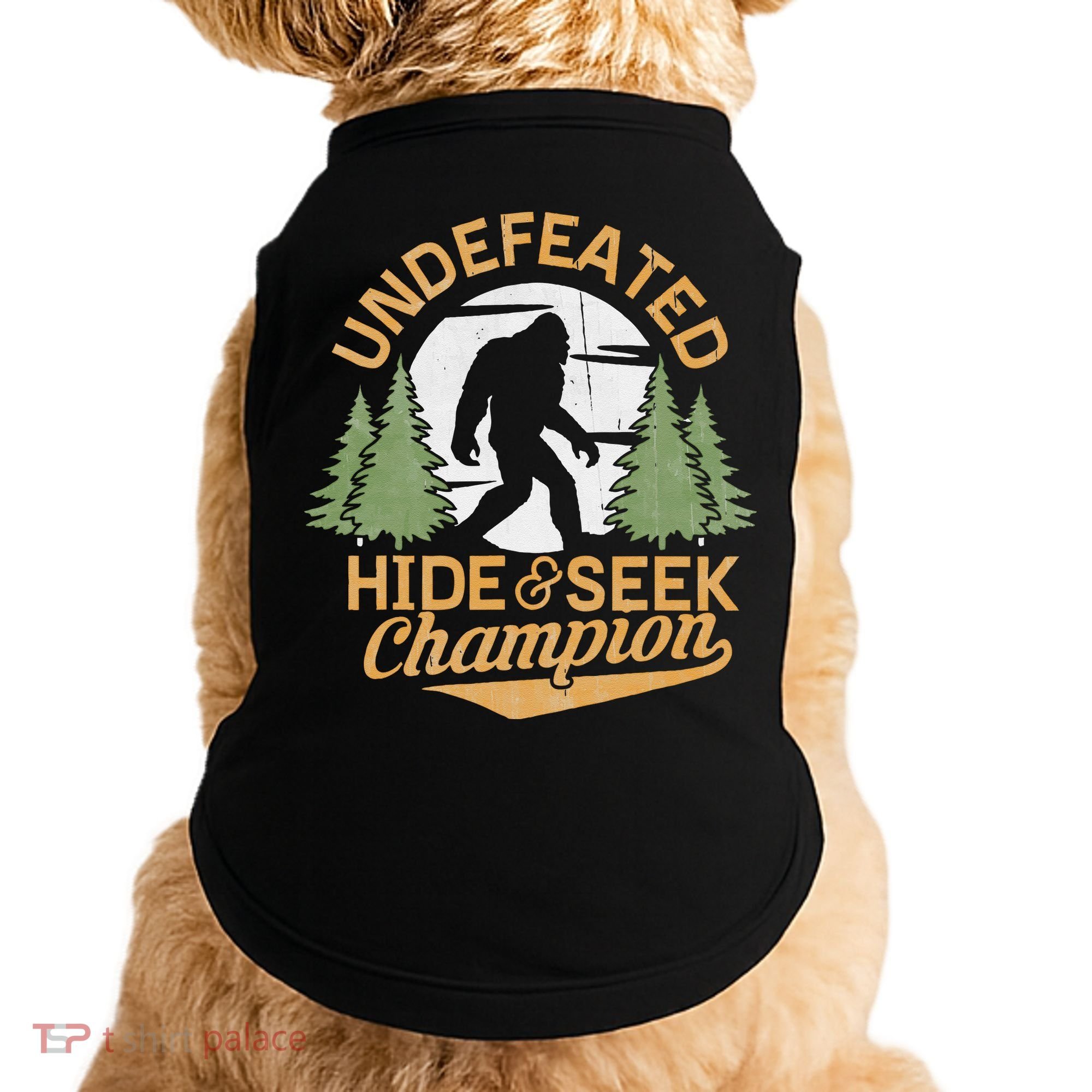 Bigfoot Hide And Seek Champion Sasquatch Stuff Doggie Tank