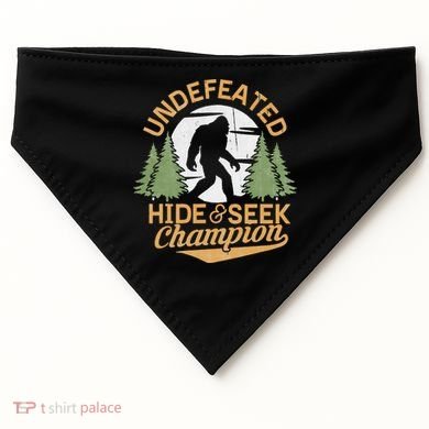 Bigfoot Hide And Seek Champion Sasquatch Stuff USA-Made Doggie Bandana