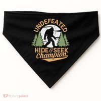 Bigfoot Hide And Seek Champion Sasquatch Stuff USA-Made Doggie Bandana thumb 0