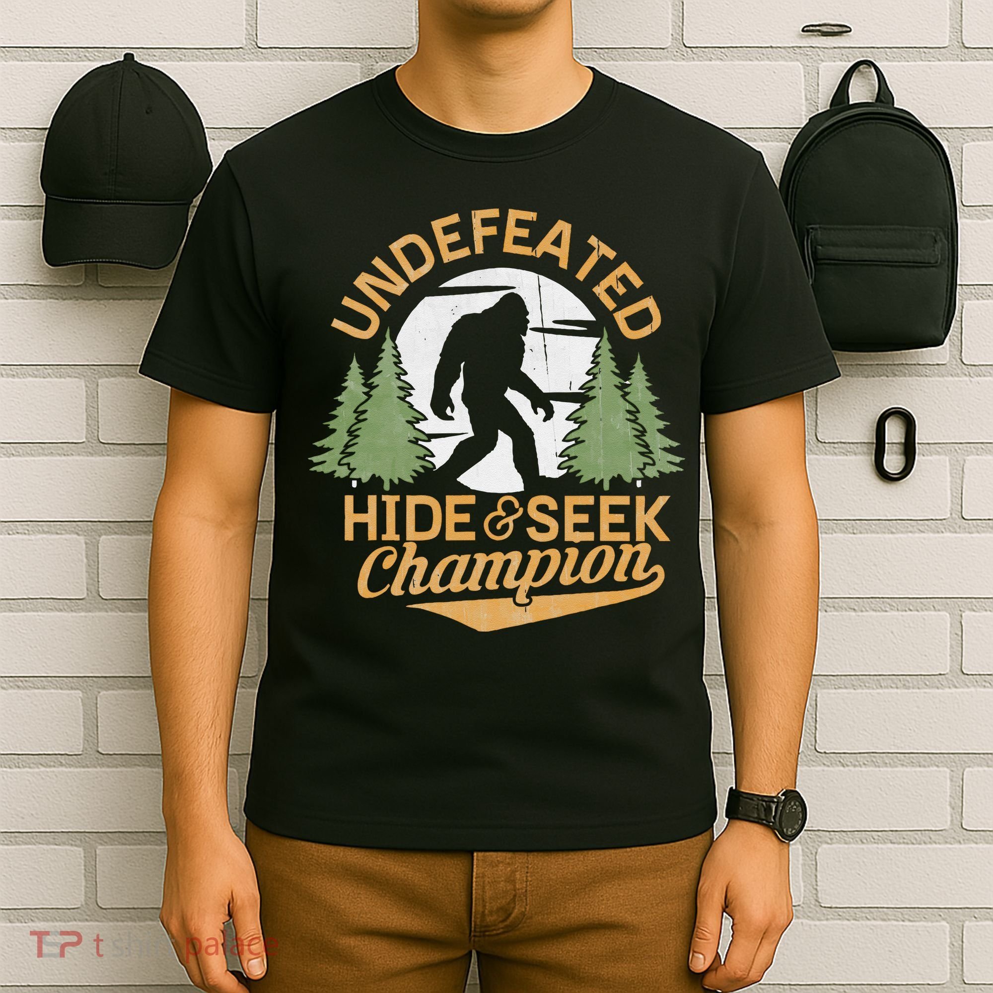 Bigfoot Hide And Seek Champion Sasquatch Stuff T-Shirt