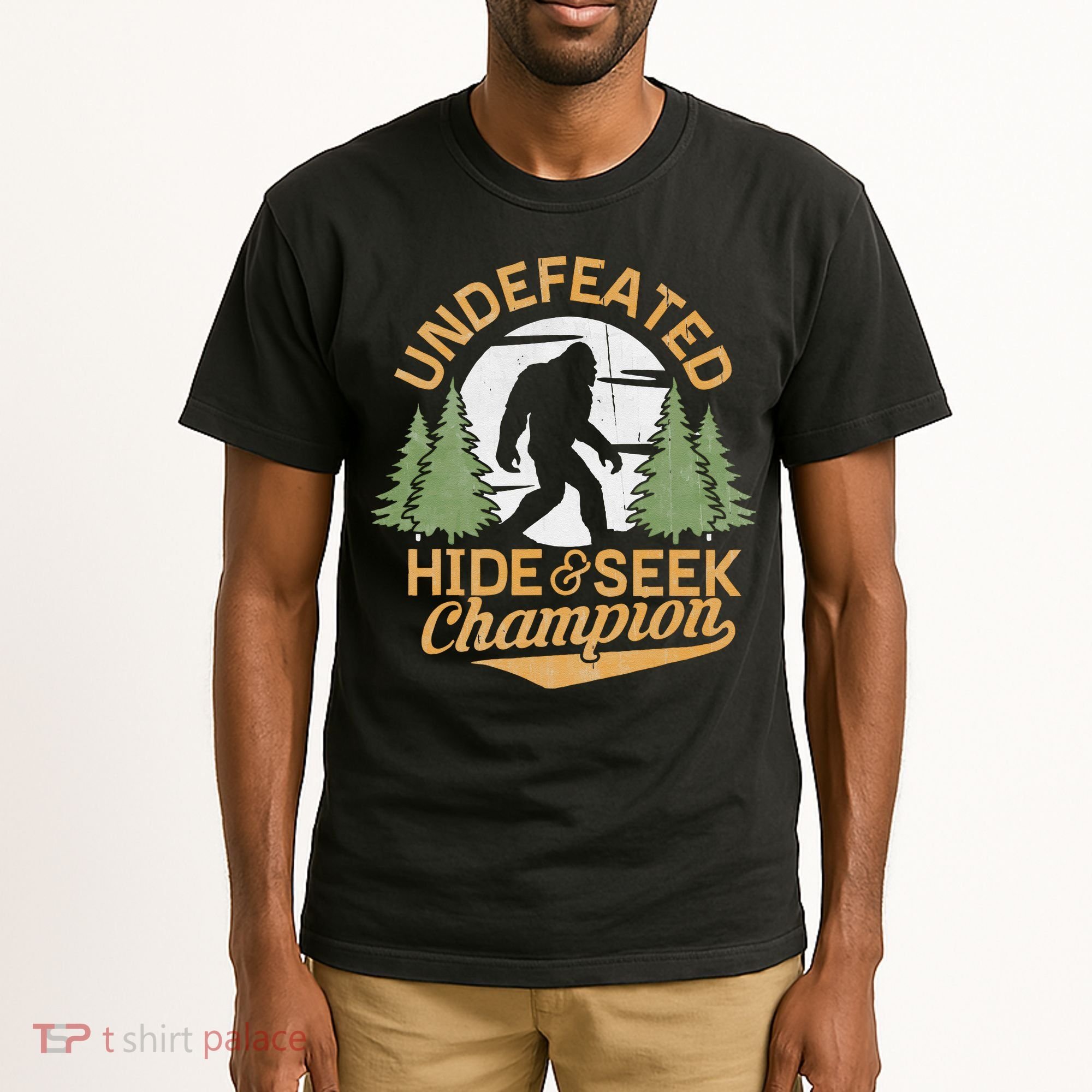 Bigfoot Hide And Seek Champion Sasquatch Stuff Tall T-Shirt