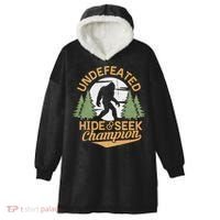 Bigfoot Hide And Seek Champion Sasquatch Stuff Hooded Wearable Blanket thumb 0