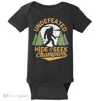 Bigfoot Hide And Seek Champion Sasquatch Stuff Baby Bodysuit thumb 0