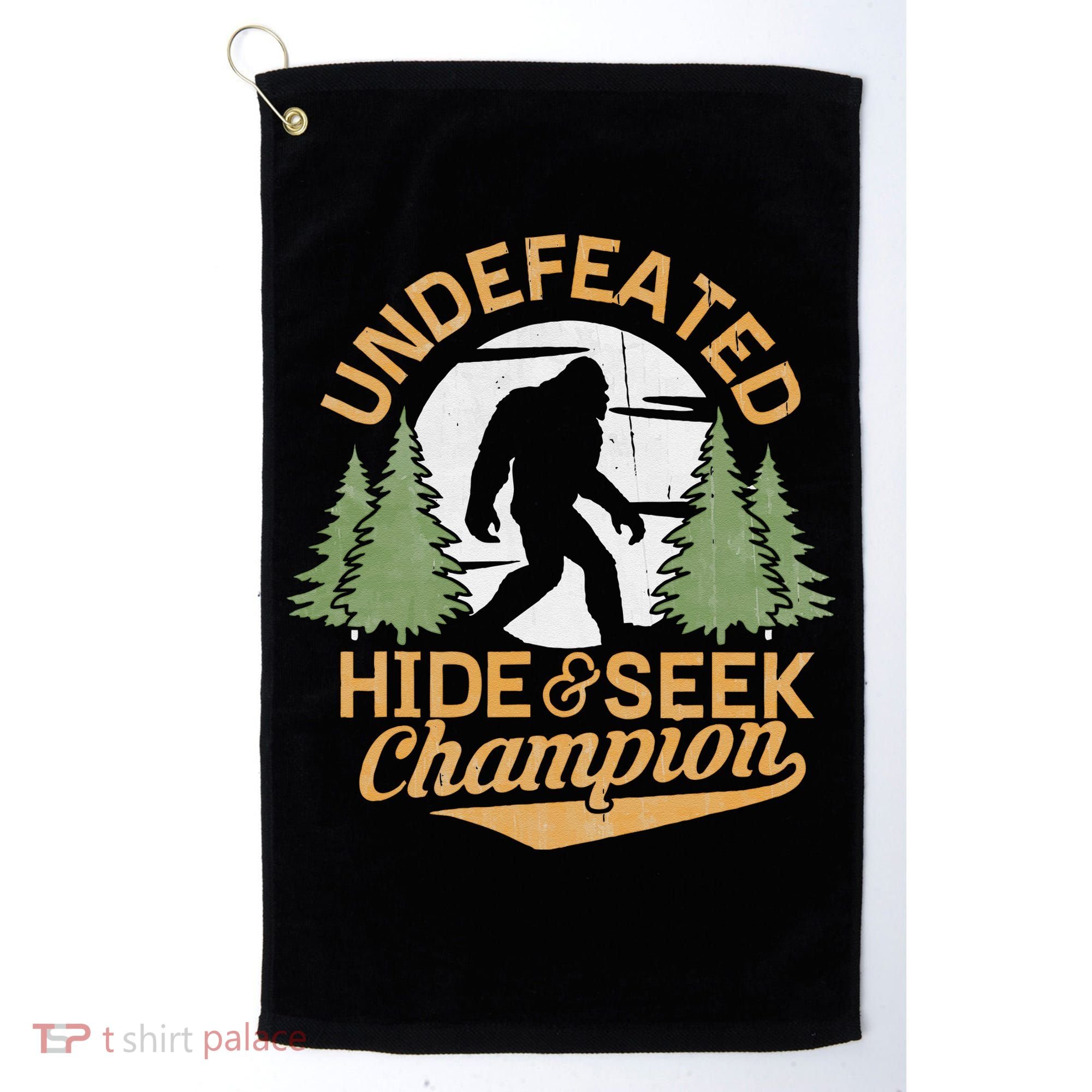 Bigfoot Hide And Seek Champion Sasquatch Stuff Golf Towel